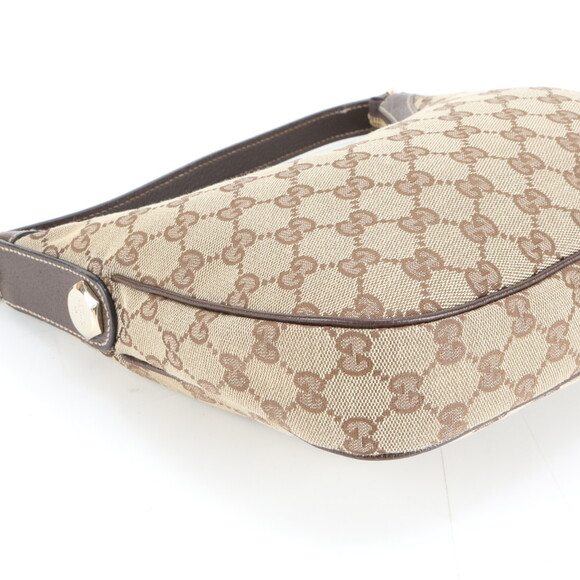 GUCCI Brown Leather Shoulder Bag - Picture 4 of 9